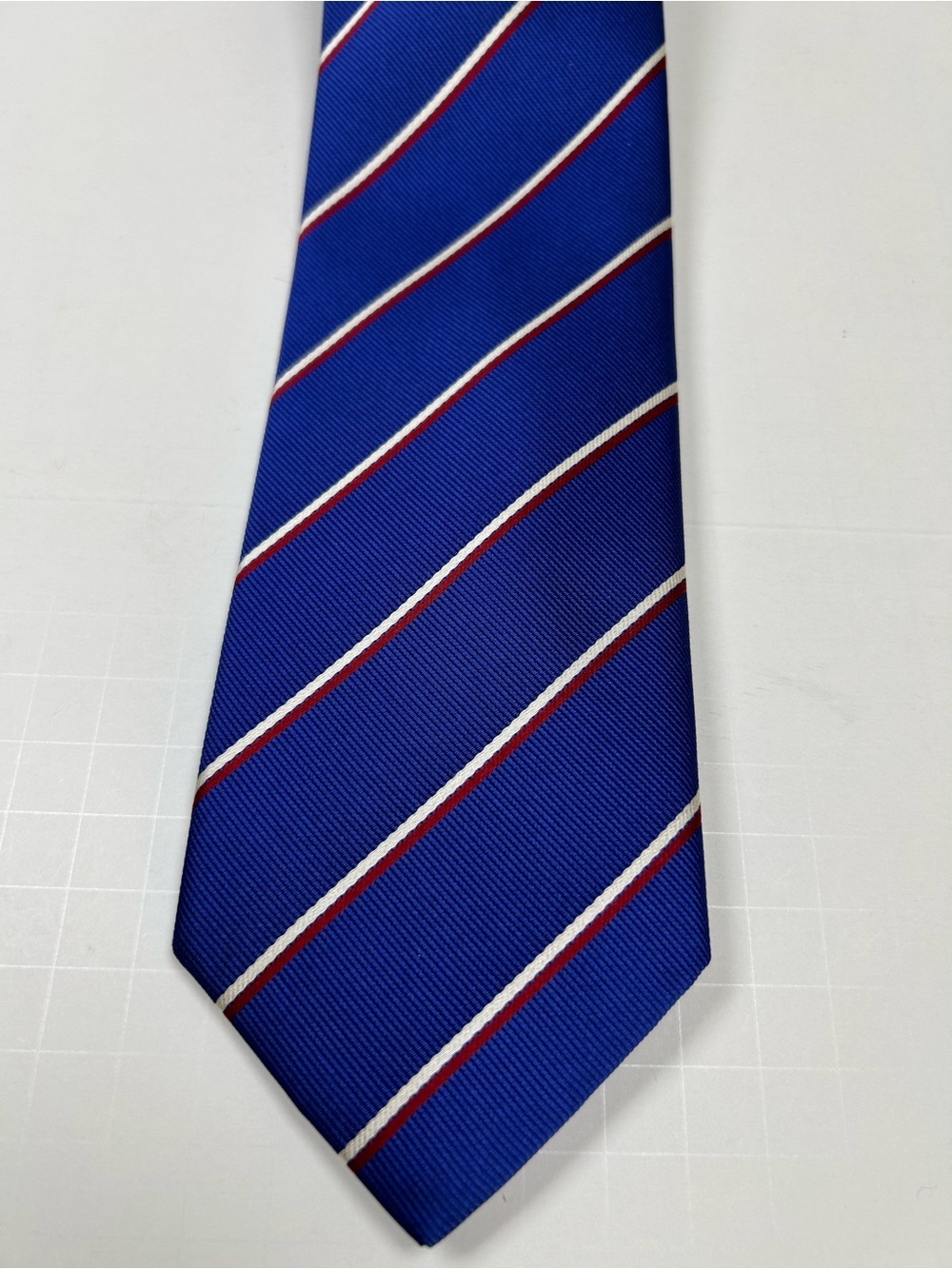 Thomas Pink London Strongman Stripe Blue Red White Tie Jermyn St